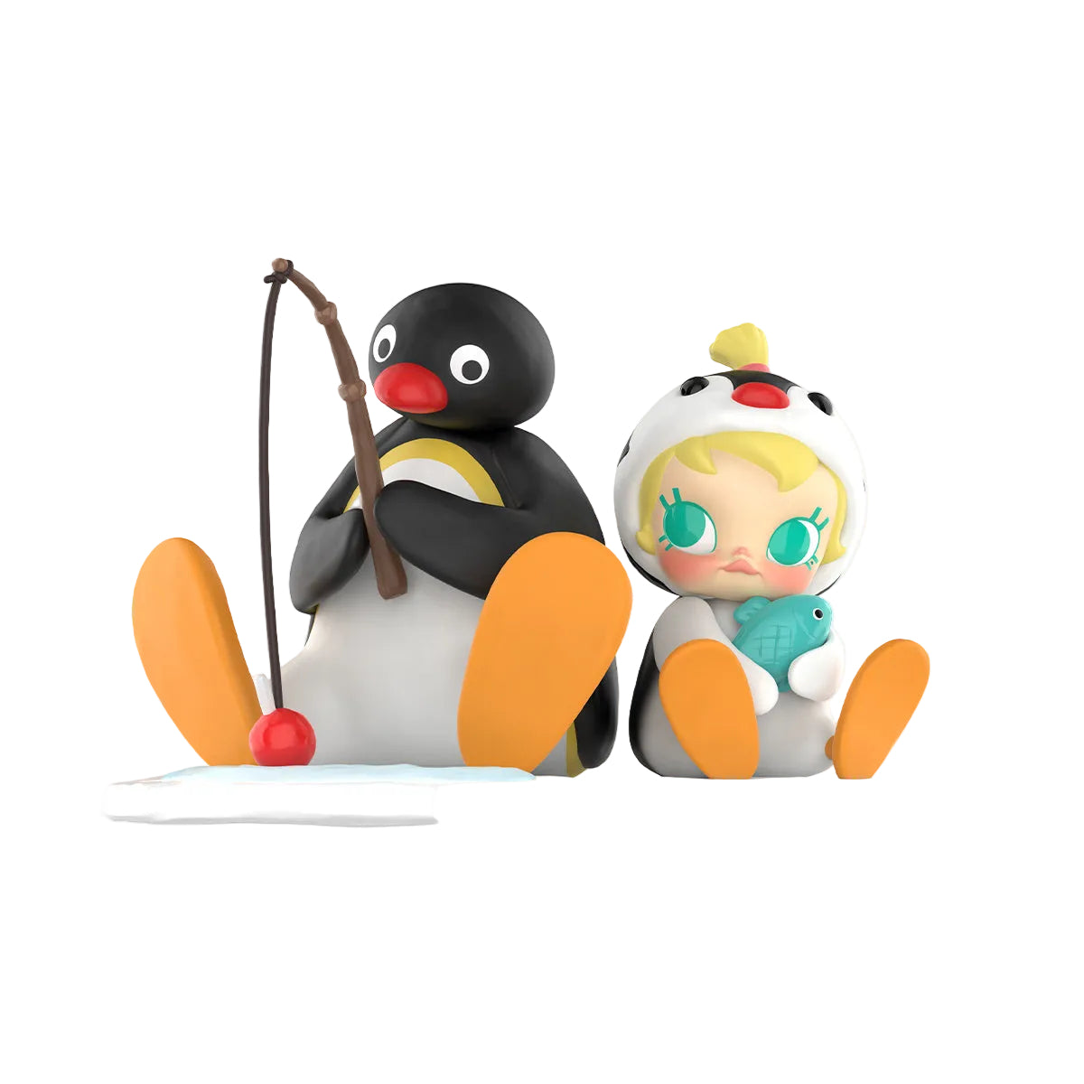 Baby Molly × Pingu Fishing Time Figure By Pop Mart