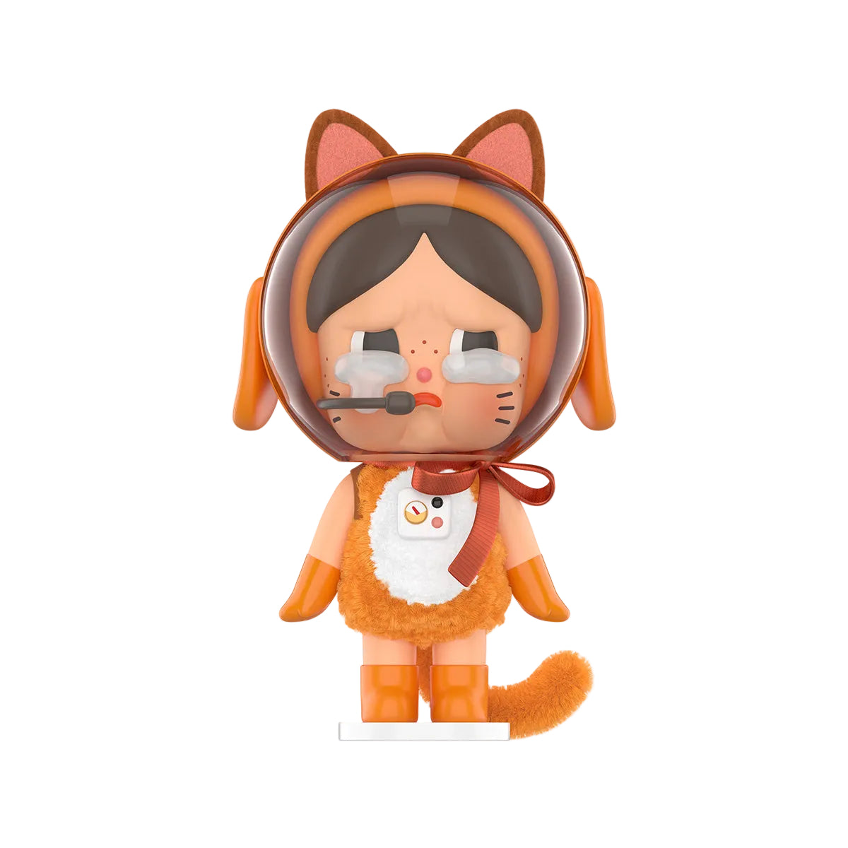 Crybaby Space Cat Orange Figurine By Pop Mart