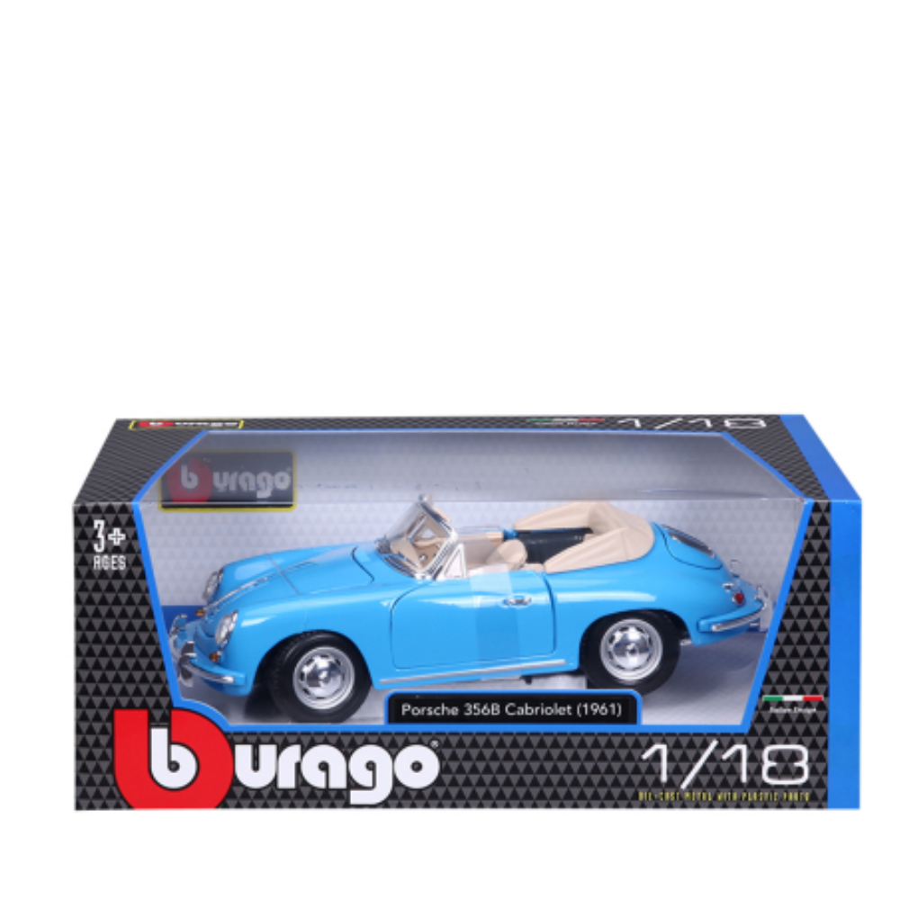 Porsche 356B Cabriolet 1961 1 18 Scale Diecast Car Model by BBurago The Little Things