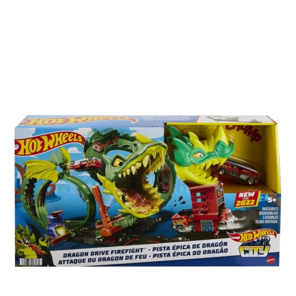 Hot Wheels Dragon Drive Firefight Track Set The Little Things