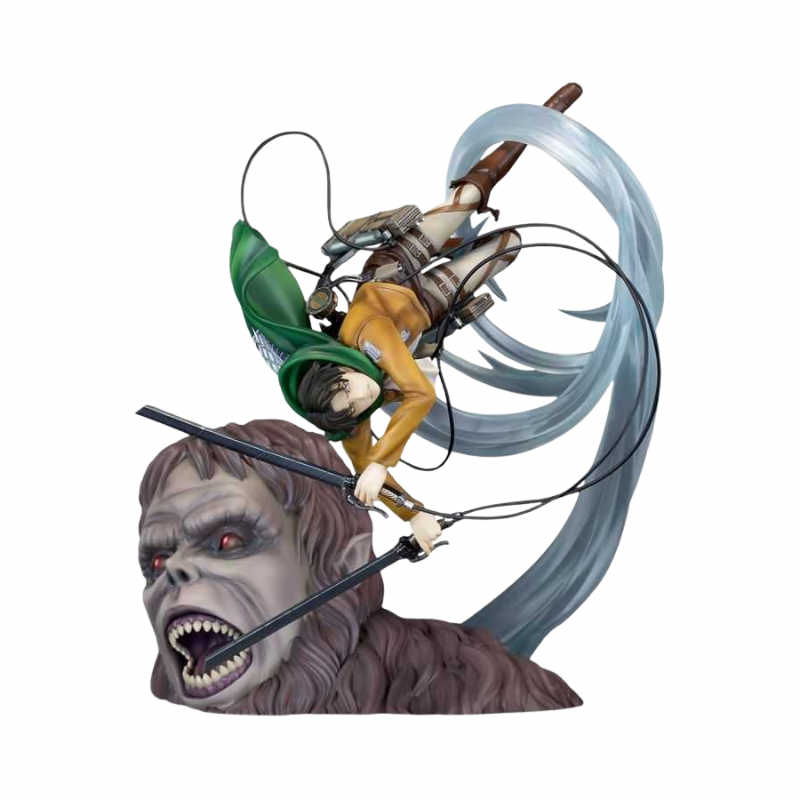 Attack On Titan Levi Vs Beast Titan Ver. Statuette Scale Figure By Good Smile Company