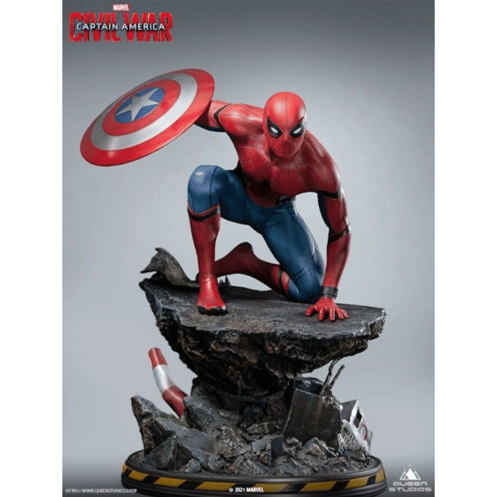 Marvel Captain America: Civil War Statue : Spider-Man 1/4 Statue (Premium Edition) Statue By Queen Studios